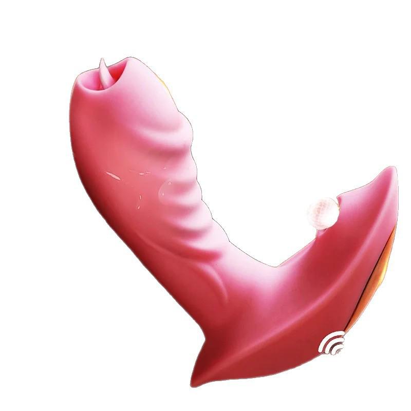 Remote Control Wearable Licking Vibrator Massager for Adults
