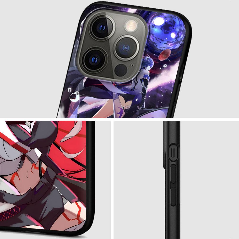 Honkai Star Rail Acheron Case for Apple iPhone 14 11 7 SE 2020 8 X XS 13 12 Mini XR 15 Pro Max Silicone Black Soft Phone Cover