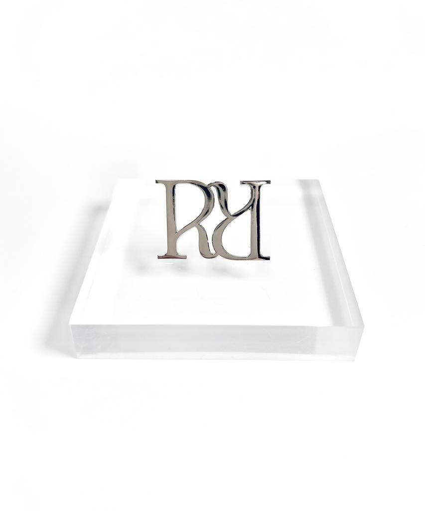 Randomoff R:Signet Logo Brooch