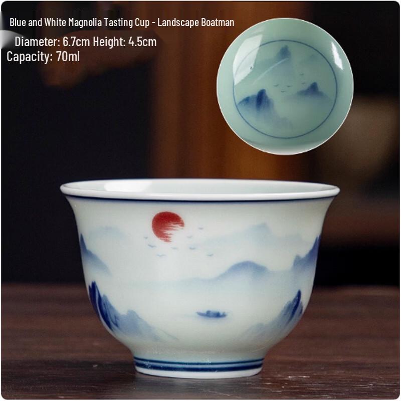 TIBORANG Retro Ceramic Kung Fu Tea Cup