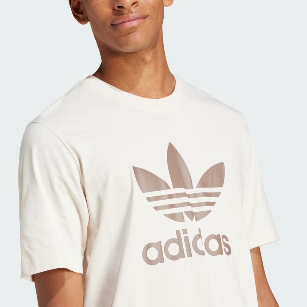 Adidas Originals Adicolor Trefoil Logo Soft Comfortable Short Sleeve T-Shirt Men Tops Magic-White JD0538