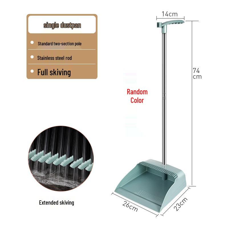 Li Lin Soft Bristle Broom and Dustpan Set with Teeth - High Quality Household Sweeping Combo