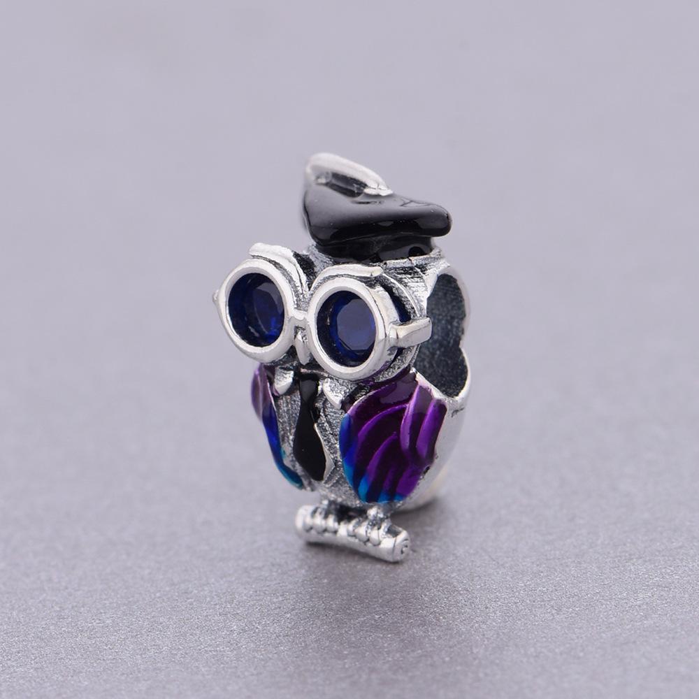 Bransoletka z koralików Sowa i Kwiat z zawieszką DIY na Graduation i Podróż