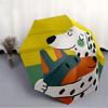 1pc Dalmatian Puppy Love Automatic Open/Close Exquisite Umbrella Sturdy Iron Frame, Compact Travel Umbrella, Intricate Design Umbrella a0829051
