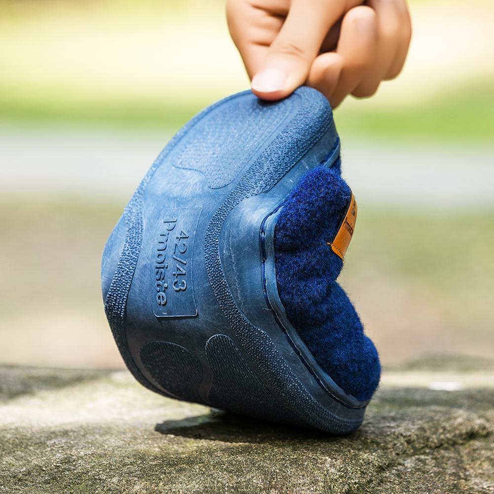 Pánské super měkké plstěné pantofle s polštářky z paměťové pěny - Teplé zimní domácí boty s protiskluzovou pohodlnou podrážkou z TPR