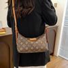 Retro Printed Bag Women's New Fashion Armpit Bag High-end Sense Versatile Diagonal Span Shoulder Bag