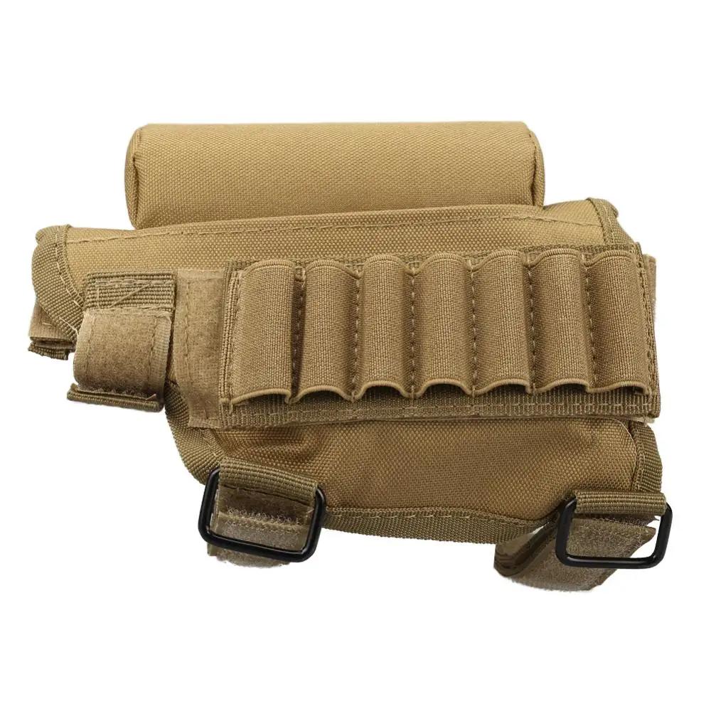 Outdoor Hunting Shotgun Bullets Holder Tactical Shooting 98K Rifle Gun Ammo Pouch Bag Tactical Cheek Rest Bullets Buttstock Pack
