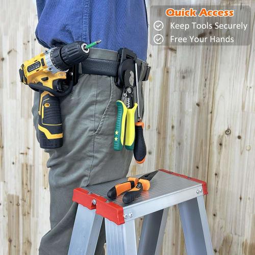 MUTUACTOR Tool Cover Belt Clip, Heavy-Duty Magnetic Tool Clip for Belts, Non-Slip Strong Magnetic Clip Tool Accessories for Hammers, Drivers, Adjustab