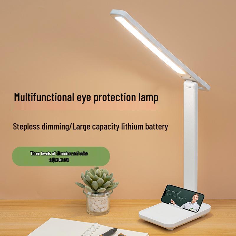 USB LED Folding Desk Lamp - Eye Protection Reading Light for Students, Bedside, Dormitory, and Bedroom Atmosphere Night Light.