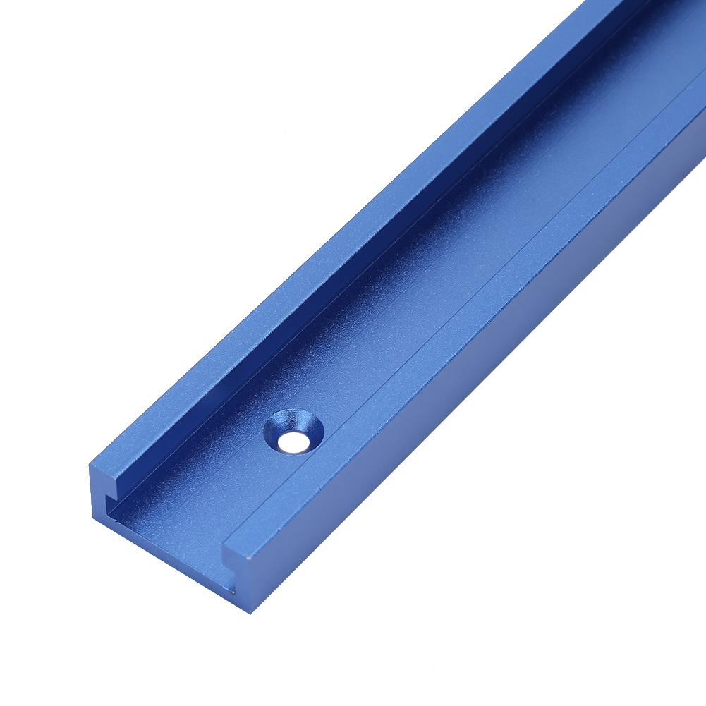 Aluminum Alloy T Track T Slot Miter Jig Tool For Woodworking Router Blue