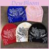 Fashionable Letter Printed Neutral Casual Warm Knitted Hat For Streetwear And Warmth