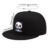 Cute Cartoon Panda Eating Bamboo Polyester Baseball Cap Unisex Flat Brim Hip Hop Street Style Hat