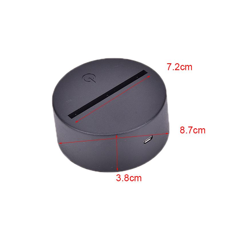 Usb Cable Touch Lamp Bases For 3D Led Night Light 7 Color Light Base Lamp Holder