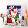 Full Round Diamond Painting Santa Claus Cross Stitch Diamond Embroidery Cartoon Handmade Christmas