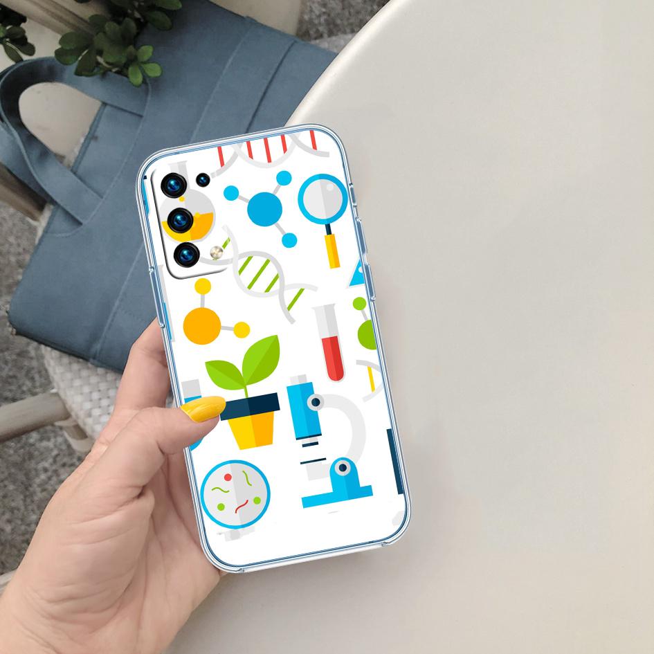 

PP43 mad science chemistry lab Soft Shell Transparent Phone Case for Samsung Galaxy A04 A04S A14 A23 A34 A54 M23 M33 M52 M53 Galaxy A04
