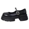 Black Ankle Buckle Platform Pumps Women Japanese Style Patent Leather Mary Jane Shoes Woman Punk Thick Heels Lolita Shoes Mujer