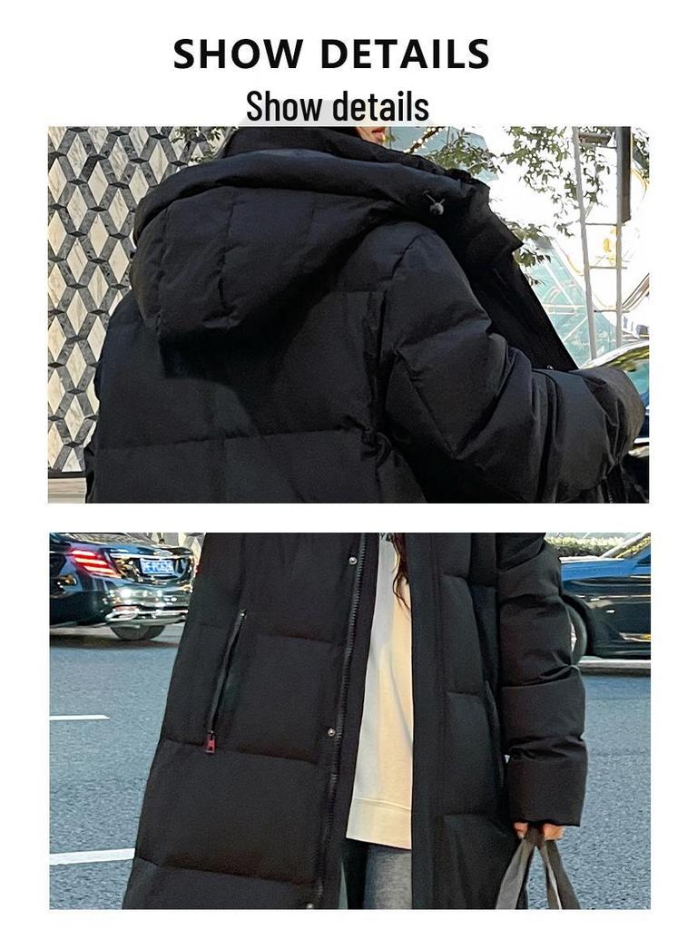 Korean Style Long Down Jacket - Unisex Casual Warm Outerwear