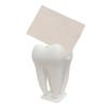 3D Printed Business Card Holder, Tooth Shaped Matte White Organizer, Minimalist Style Ornament for Dental Clinics Office Home