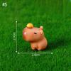 Mini Capybara Figure Ornament Desk Accessories Automotive Car Interior Ornament Resin Figure Miniature Model Animals Decoration