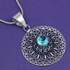 Topaz Blue Pendant Sky Earrings Set  Sterling Jewelry  Ring Earring