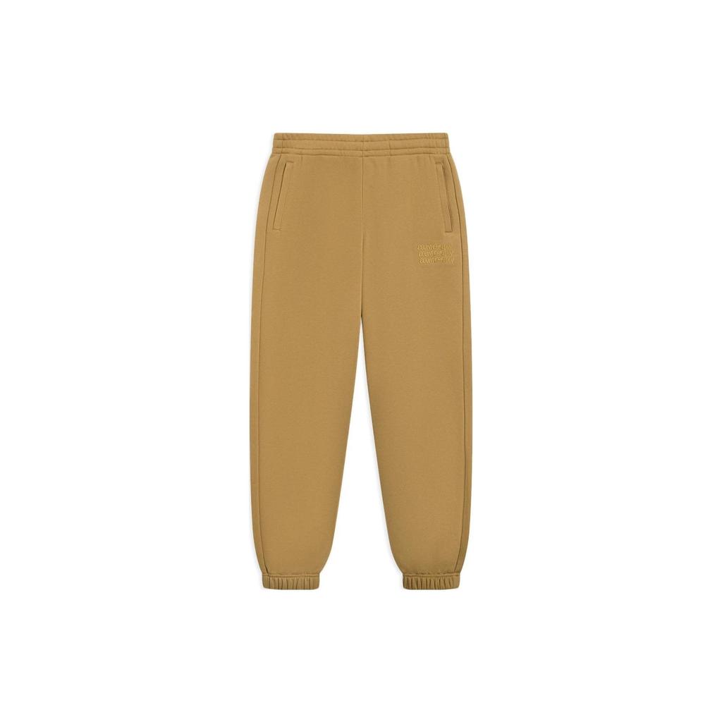 Li Ning CF Sports Fashion Series Solid Color Casual Cuffed Sweatpants Men Bottoms Seed-Brown AKLSC95-2