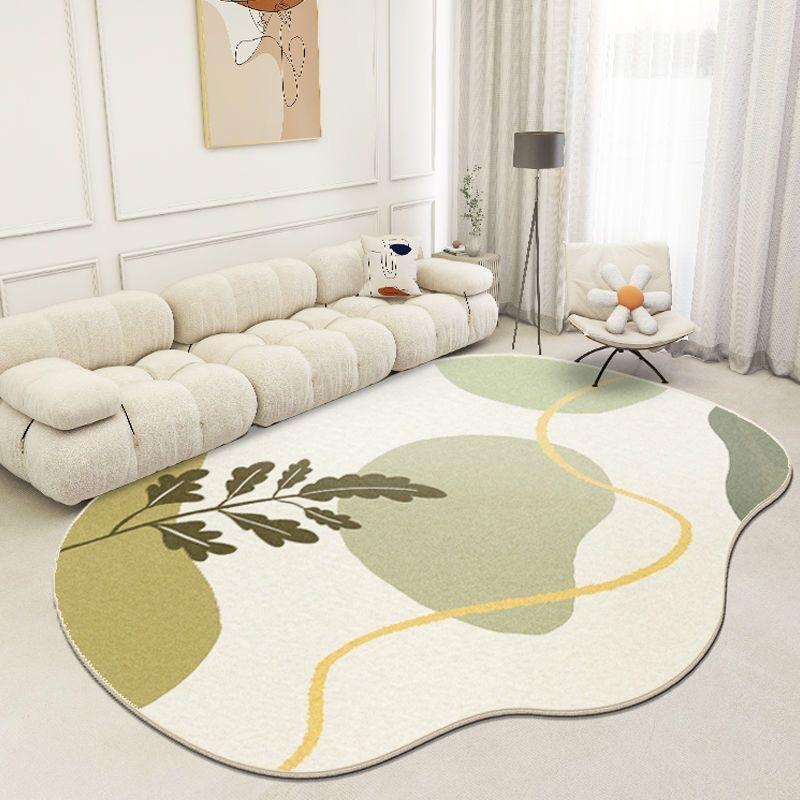 Irregular Living Room Carpet Nordic Light Luxury Style Sofa Coffee Table Bedroom Carpet