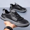 High Quality Man Luxury Designers Outdoor Sneakers Fashion Comfy Casual Leather Walking Shoes Antiskid Flat Tenis Masculino Shoe