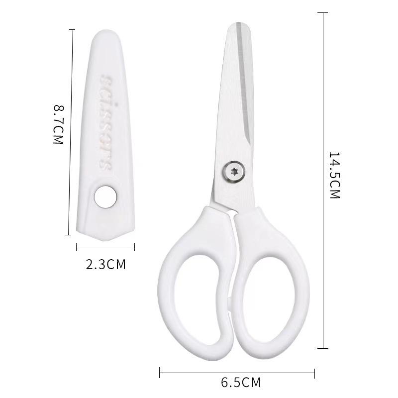 Ceramic Baby Food Scissors: Portable, Household Kitchen Tool for Cutting Vegetables, Meat, and Noodles.