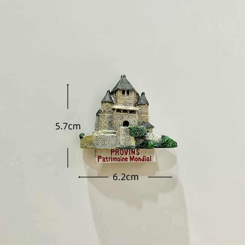 Frankreich Paris Saint Michel Berg Harz Kühlschrankmagnet Aufkleber Reise Souvenir Geschenk Landschaft Kühlschrankmagnet Heimküche Dekoration