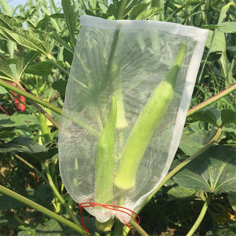 Durable Garden Plant Drawstring Net Bags Keep Insects And Pests Away From Fruits