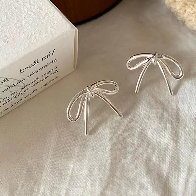 Korean Crystal Bow Tassel Dangle Earrings For Women Fashion Elegant Handmade Pearl Beads Long Earrings Jewelry Party Gifts