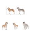 Pvc Husky Dog Model Collectible Figurine For Home Decor And Gift