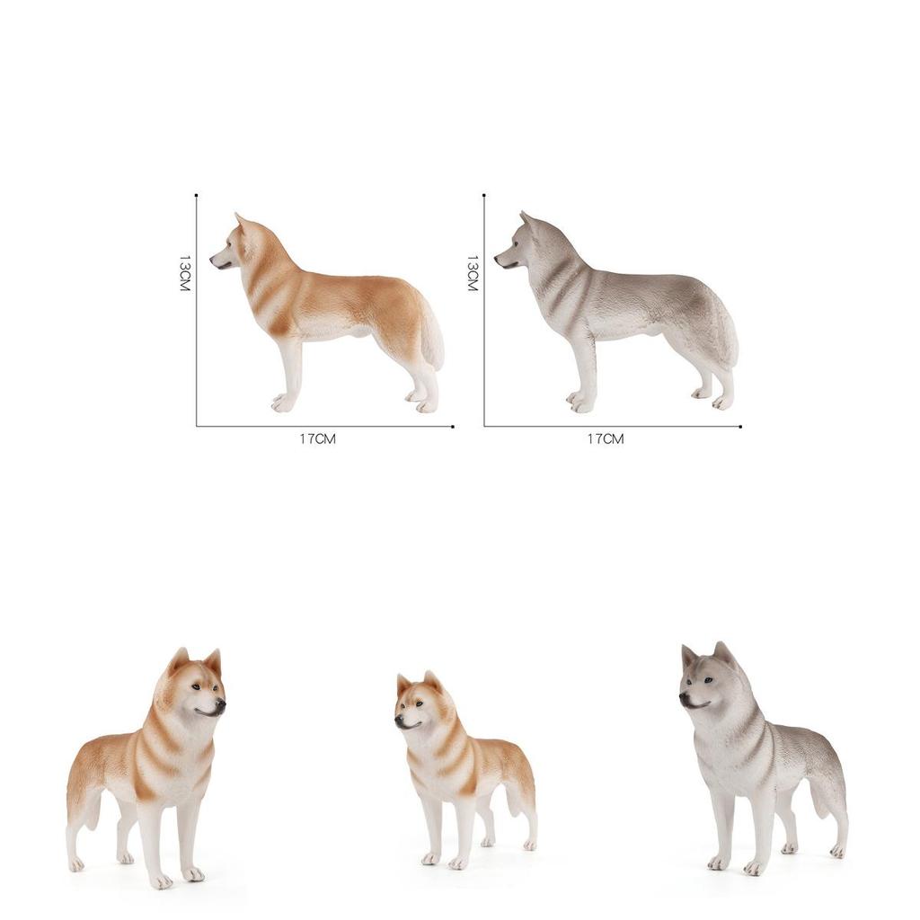 Pvc Husky Dog Model Collectible Figurine For Home Decor And Gift