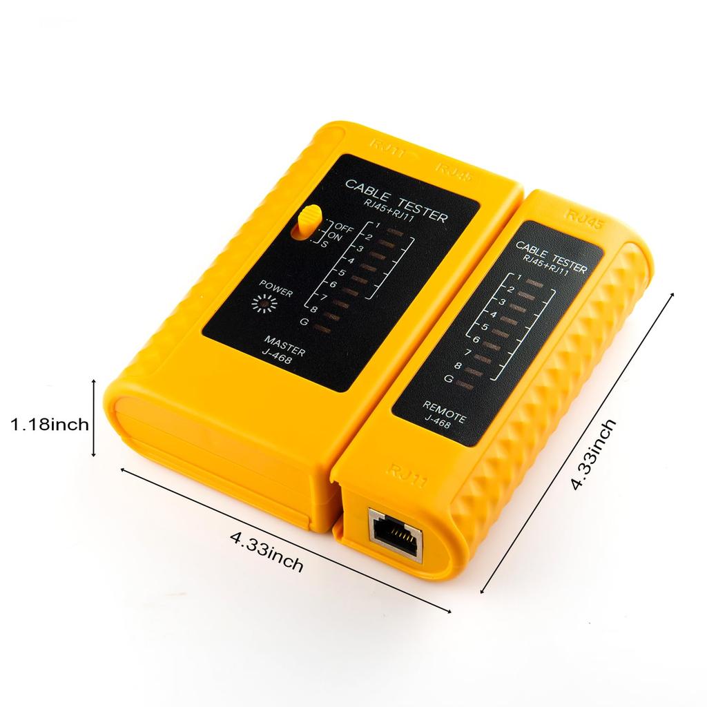 CFIKTE Network Cable Tester Test Tool RJ45 RJ11 RJ12 CAT5 CAT6 UTP USB LAN Wire Ethernet