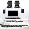 Adjustable Metal Wall Mount Bracket For HW-Q990F Surround Sound Speakers Easy Installation And Secure Home Theater Setup