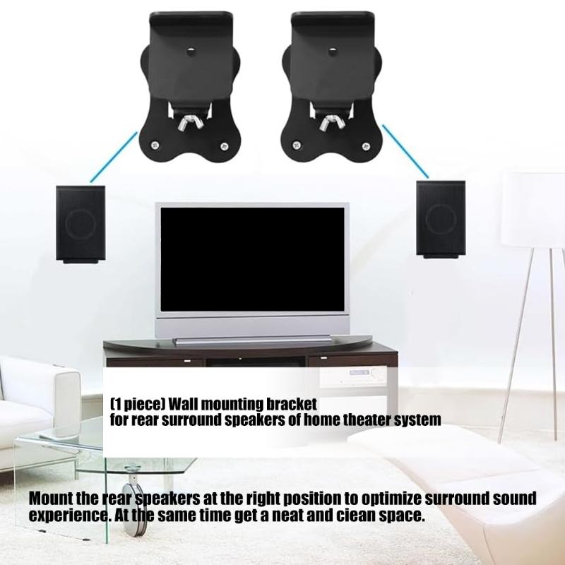 Adjustable Metal Wall Mount Bracket For HW-Q990F Surround Sound Speakers Easy Installation And Secure Home Theater Setup