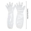 10Pcs/Bag CPE Extended Disposable Gloves Transparent Non-Slip Acid Work Safety Food Grade Household Cleaning Gloves