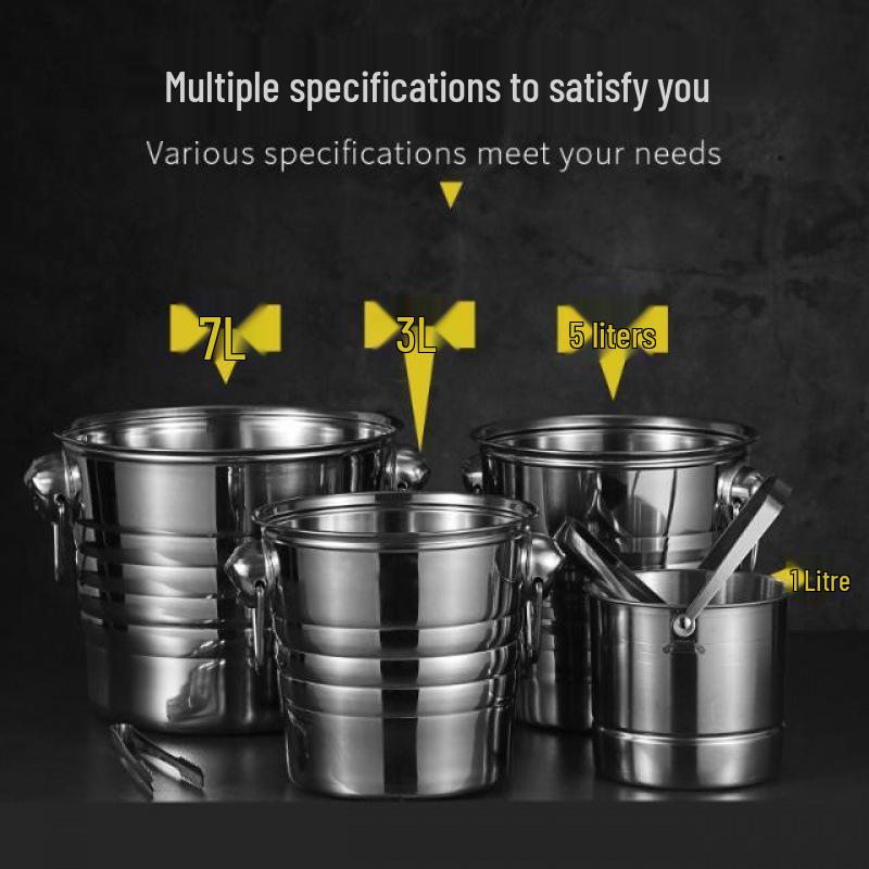 Stainless Steel Tiger Head KTV Ice and Champagne Bucket for Bars