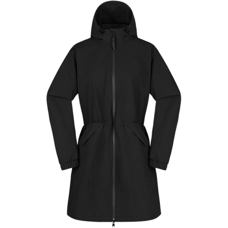 Timberland Outdoor Mid-Length Loose Fit Hooded Waterproof Windbreaker Women Outerwear A428B-001
