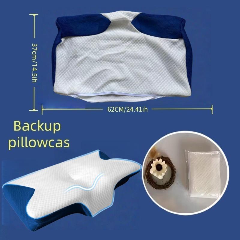 Memory Foam Cervical Pillow - Ergonomic Neck Support, Slow Rebound Butterfly Design