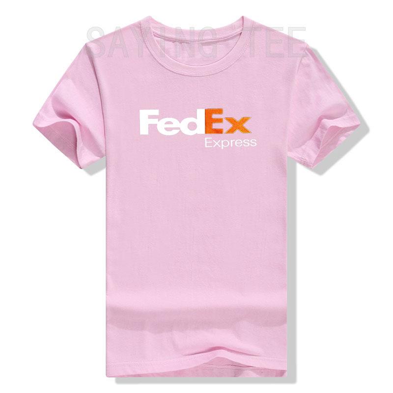 FedEx Unisex Mode Kurzarm Rundhals T-Shirt Grafik-Tees Lässig für Männer Frauen Lustige Blusen Baumwolle Arbeitskleidung Geschenke