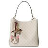 Gucci GG Emblem Logo Print GG Monogram Coated Canvas Shoulder Tote Bag Small Women handbags Beige White 815103-FAD6L-9641