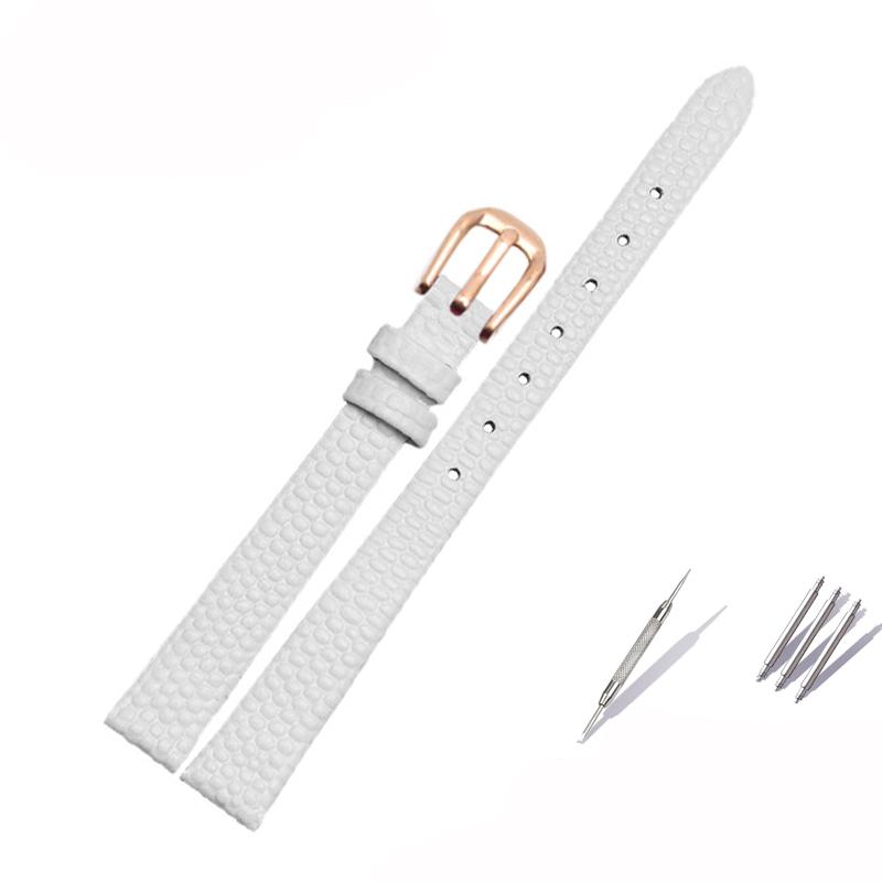 

Маленький розмір ремінець з коров ячої шкіри для AJIDOU Time Stamp Fossil Poly Time ремінець для годинника жіночий ланцюжок для годинника браслет 8 мм 10 мм 12 мм 14 мм 16mm