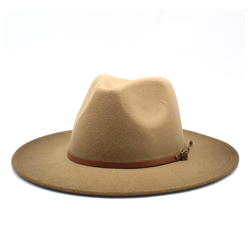 European and American fashion new spray paint gradual change color jazz hat men and women woolen top hat