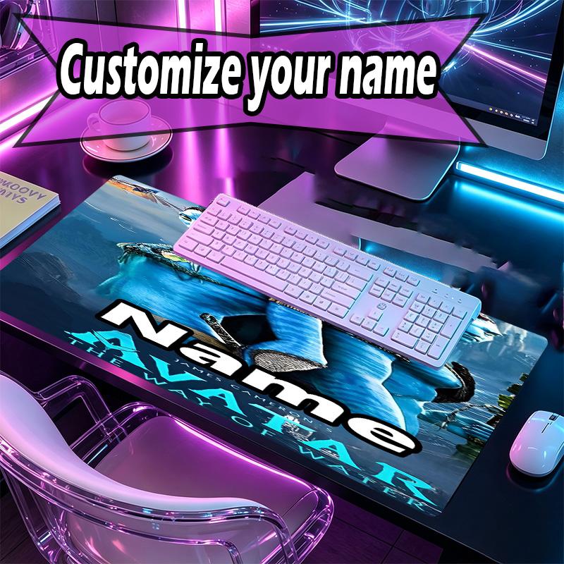 Custom Name Personalized Avatar Pattern Mousepad, Laptop PC Desk Mat, Decorative Desk Mat for Home Keyboard Pad Gift