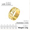 Stainless Steel Ancient Egypt Ra Udjat Ring Eye of Horus Ankh Cross Ring for Women Protection Amulet Egyptian Jewelry