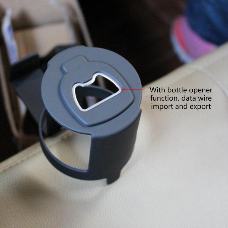 Handy Cup Holder with Bottle Opener Universal Plastic Car Cup Holder Stand Rack