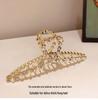 Korean Extra-Large Metal Pearl Shark Hair Clip