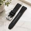 xDfind Silver Buckle Quick Release Silicone Watch Band