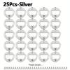25-Piece Nickel-Plated Iron Bottle Opener Set with Screws - Round, Thickened Hardware Accessories